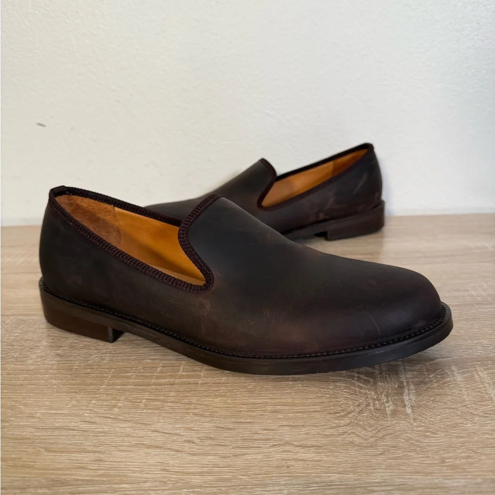 Duke + Dexter Bowler Brown Leather Loafers Men’s‎ Sz 11